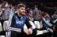 PORTLAND, OR - FEBRUARY 23: Kevin Love #42 and Ricky Rubio #9 of the Minnesota Timberwolves sit on the bench during the game against the Portland Trail Blazers on February 23, 2014 at the Moda Center Arena in Portland, Oregon. NOTE TO USER: User expressl