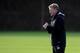 MANCHESTER, ENGLAND - DECEMBER 09: Manchester United manager David Moyes looks on during a first team training session, ahead of their UEFA Champions League Group A match against Shakhtar Donetsk, at Aon Training Complex on December 09, 2013 in Manchester
