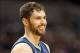 Feb 23, 2014; Portland, OR, USA; Minnesota Timberwolves power forward Kevin Love (42) reacts with a smile after being called for a foul against against the Portland Trail Blazers in the second half at Moda Center. Mandatory Credit: Jaime Valdez-USA TODAY