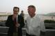 BEIJING, CHINA - JULY 25: (CHINA OUT) Bryan Glazer (L), son of new Manchester United owner Malcolm Glazer, chats with Sir Alex Ferguson as they visit the Tiananmen Gate with the team on July 25, 2005 in Beijing, China. Manchester United are in China's cap