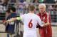 GLENDALE, AZ - JANUARY 30: Head coach Morten Olsen of Denmark talks with Lars Jacobsen #6 during an international friendly match against Mexico at University of Phoenix Stadium on January 30, 2013 in Glendale, Arizona. Mexico and Denmark ended in a 1-1 d