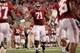 ARLINGTON, TX - SEPTEMBER 01: Cyrus Kouandjio #71 of the University of Alabama reacts after a big stop during the game against the University of Michigan at Cowboys Stadium on September 1, 2012 in Arlington, Texas. Alabama defeated Michigan 41-14. (Photo