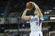 Nov 30, 2012; Sacramento, CA, USA; Sacramento Kings point guard Jimmer Fredette (7) attempts a shot against the Indiana Pacers during the second quarter at Sleep Train Arena. Mandatory Credit: Ed Szczepanski-USA TODAY Sports