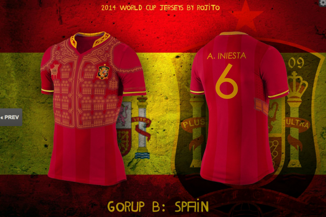 طرح پیراهن جالب  برای 32 تیم جام‌ جهانی ! « خیلی زیباست » 1