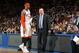 NEW YORK, NY - APRIL 12: Head coach Tom Thibodeau of the Chicago Bulls talks to Carmelo Anthony #7 of the New York Knicks during a game on April 12, 2011 at Madison Square Garden in New York City. NOTE TO USER: User expressly acknowledges and agrees th