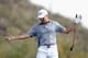 MARANA, AZ - FEBRUARY 22: Jordan Spieth reacts after his tee shot on the 16th hole during the quarterfinal round of the World Golf Championships - Accenture Match Play Championship at The Golf Club at Dove Mountain on February 22, 2014 in Marana, Arizona