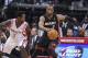 Mar 4, 2014; Houston, TX, USA; Miami Heat shooting guard Dwyane Wade (3) controls the ball during the second quarter as Houston Rockets point guard Patrick Beverley (2) defends at Toyota Center. Mandatory Credit: Troy Taormina-USA TODAY Sports