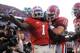 Crowell and quarterback Aaron Murray celebrate following a score against South Carolina in 2011.