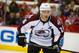 November 12, 2013; Raleigh, NC, USA; Colorado Avalanche forward Paul Stastny (26) reacts against the Carolina Hurricanes at PNC Center. The Carolina Hurricanes defeated the Colorado Avalanche 2-1. Mandatory Credit: James Guillory-USA TODAY Sports