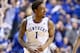LEXINGTON, KY - FEBRUARY 15: James Young #1 of the Kentucky Wildcats celebrates during the game against the Florida Gators at Rupp Arena on February 15, 2014 in Lexington, Kentucky. (Photo by Andy Lyons/Getty Images)