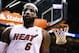Mar 3, 2014; Miami, FL, USA; Miami Heat small forward LeBron James (6) reacts after making a shot against the Charlotte Bobcats in the second half at American Airlines Arena. Mandatory Credit: Robert Mayer-USA TODAY Sports