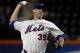 Sep 26, 2013; New York, NY, USA; New York Mets starting pitcher Dillon Gee (35) delivers a pitch in the first inning of against the Milwaukee Brewers at Citi Field. Mandatory Credit: Noah K. Murray-USA TODAY Sports