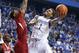 LEXINGTON, KY - FEBRUARY 27: James Young #1 of the Kentucky Wildcats shoots the ball during the game against the Arkansas Razorbacks at Rupp Arena on February 27, 2014 in Lexington, Kentucky. (Photo by Andy Lyons/Getty Images)