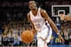 Feb 28, 2014; Oklahoma City, OK, USA; Oklahoma City Thunder small forward Kevin Durant (35) handles the ball against the Memphis Grizzlies during the fourth quarter at Chesapeake Energy Arena. Mandatory Credit: Mark D. Smith-USA TODAY Sports