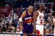 CHICAGO - JUNE 13: Charles Barkley #34 of the Phoenix Suns and Michael Jordan #23 of the Chicago Bulls during Game Three of the 1993 NBA Championsip Finals at Chicago Stadium on June 13, 1993 in Chicago, Illinois. The Suns won 129-121 in triple overtime