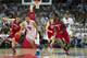 DALLAS, TX - FEBRUARY 5: Nick Russell #12 of the SMU Mustangs steals the ball from Luke Hancock #11 of the Louisville Cardinals on February 5, 2014 at Moody Coliseum in Dallas, Texas. (Photo by Cooper Neill/Getty Images)