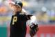 PITTSBURGH, PA - MAY 8: A.J. Burnett #34 of the Pittsburgh Pirates pitches against the Seattle Mariners on May 8, 2013 at PNC Park in Pittsburgh, Pennsylvania. (Photo by Joe Sargent/Getty Images)
