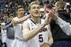 Niels Giffey and Tyler Olander both played their last games at Gampel Pavilion