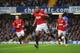 LONDON, ENGLAND - OCTOBER 28: Robin van Persie of Manchester United celebrates scoring the second goal during the Barclays Premier League match between Chelsea and Manchester United at Stamford Bridge on October 28, 2012 in London, England. (Photo by Mi