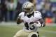 New Orleans Saints running back Darren Sproles (43) against the Seattle Seahawks during an NFC divisional playoff NFL football game in Seattle, Saturday, Jan. 11, 2014. (AP Photo/Elaine Thompson)