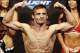 Aug 16, 2013; Boston, MA, USA; Brad Pickett posses during the weigh-in for his UFC fight at TD Garden tomorrow night. Mandatory Credit: Winslow Townson-USA TODAY Sports
