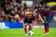 BARCELONA, SPAIN - MARCH 02: Lionel Messi and Neymar Santos Jr of FC Barcelona speak during the La Liga match between FC Barcelona and UD Almeria at Camp Nou on March 2, 2014 in Barcelona, Spain. (Photo by Alex Caparros/Getty Images)