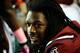 South Carolina defensive end Jadeveon Clowney (7) looks on from the bench during the first half of an NCAA college football game against Kentucky, Saturday, Oct. 5, 2013, in Columbia, S.C. (AP Photo/Rainier Ehrhardt)