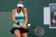 INDIAN WELLS, CA - MARCH 05: Madison Keys hits a return to Tsvetana Pironkova of Bulgaria during the BNP Paribas Open at Indian Wells Tennis Garden on March 5, 2014 in Indian Wells, California. Keys won 6-2, 6-1. (Photo by Stephen Dunn/Getty Images)