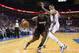 Oklahoma City, OK - February 20: LeBron James #6 of the Miami Heat drives to the basket against the Oklahoma City Thunder at the Chesapeake Arena on February 20, 2014 in Oklahoma City, OK. NOTE TO USER: User expressly acknowledges and agrees that, by dow
