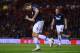 SUNDERLAND, ENGLAND - JANUARY 07: Nemanja Vidic of Manchester United (15) celebrates as he scores their first goal with a header during the Capital One Cup Semi-Final, first leg match between Sunderland and Manchester United at Stadium of Light on Januar