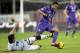 FLORENCE, ITALY - FEBRUARY 08: Anderson (R) of ACF Fiorentina fights for the ball with Cristiano Del Grosso of Atalanta BC during the Serie A match between ACF Fiorentina and Atalanta BC at Stadio Artemio Franchi on February 8, 2014 in Florence, Italy. (