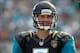 Dec 22, 2013; Jacksonville, FL, USA; Jacksonville Jaguars quarterback Chad Henne (7) against the Tennessee Titans during the first half at EverBank Field. Mandatory Credit: Kim Klement-USA TODAY Sports