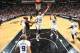 SAN ANTONIO, TX - MARCH 6: Tim Duncan #21 of the San Antonio Spurs takes a shot during a game against the Miami Heat at the AT&T Center March 6, 2014 in San Antonio, Texas. NOTE TO USER: User expressly acknowledges and agrees that, by downloading and or u
