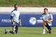FREDERICIA, DENMARK - JUNE 11: Chris Smalling (L) and Phil Jones (R) during the England U21's training session at Monjasa Park Stadium on June 11, 2011 in Fredericia, Denmark. (Photo by Michael Steele/Getty Images)