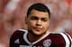 COLLEGE STATION, TX - NOVEMBER 09: Mike Evans #13 of the Texas A&M Aggies waits on the field before the game against the Mississippi State Bulldogs at Kyle Field on November 9, 2013 in College Station, Texas. (Photo by Scott Halleran/Getty Images)