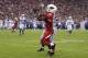 GLENDALE, AZ - NOVEMBER 24: Wide receiver Andre Roberts #12 of the Arizona Cardinals catches a 32 yard reception against the Indianapolis Colts during the fourth quarter of the NFL game at the University of Phoenix Stadium on November 24, 2013 in Glendal