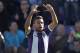 VALLADOLID, SPAIN - MARCH 08: Fausto Rossi of Real Valladoldo CF celebrates after scoring his team's opening goal during the La Liga match between Real Valladolid CF and FC Barcelona at estadio Nuevo Jose Zorillo on March 8, 2014 in Valladolid, Spain. (