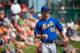 LAKE BUENA VISTA, FL - MARCH 03: Noah Syndergaard #55 of the New York Mets looks on during the game against the Atlanta Braves at Champion Stadium on March 3, 2014 in Lake Buena Vista, Florida. (Photo by Rob Foldy/Getty Images)