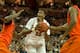 AUSTIN, TX - FEBRUARY 11: Cameron Ridley #55 of the Texas Longhorns drives to the basket against the Oklahoma State Cowboys on February 11, 2014 at the Frank Erwin Center in Austin, Texas. (Photo by Cooper Neill/Getty Images)