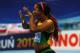 SOPOT, POLAND - MARCH 09: Shelly-Ann Fraser-Pryce of Jamaica celebrates winning the gold medal in the Women's 60m final during day three of the IAAF World Indoor Championships at Ergo Arena on March 9, 2014 in Sopot, Poland. (Photo by Alexander Hassenst