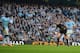 MANCHESTER, ENGLAND - MARCH 09: Samir Nasri on Man City scores to make it 2-1 during the FA Cup Quarter-Final match between Manchester City and Wigan Athletic at the Etihad Stadium on March 9, 2014 in Manchester, England. (Photo by Michael Regan/Getty I