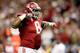 NEW ORLEANS, LA - JANUARY 02: Jeoffrey Pagan #8 of the Alabama Crimson Tide celebrates after a sack against the Oklahoma Sooners during the Allstate Sugar Bowl at the Mercedes-Benz Superdome on January 2, 2014 in New Orleans, Louisiana. (Photo by Sean Ga