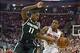 Mar 9, 2014; Columbus, OH, USA; Ohio State Buckeyes guard Lenzelle Smith Jr. (32) drives past Michigan State Spartans guard Keith Appling (11) at the Schottenstein Center. Mandatory Credit: Greg Bartram-USA TODAY Sports
