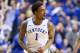 LEXINGTON, KY - FEBRUARY 15: James Young #1 of the Kentucky Wildcats celebrates during the game against the Florida Gators at Rupp Arena on February 15, 2014 in Lexington, Kentucky. (Photo by Andy Lyons/Getty Images)