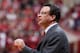 BLOOMINGTON, IN - FEBRUARY 2: Head coach Tom Crean of the Indiana Hoosiers looks on during the game against the Michigan Wolverines at Assembly Hall on February 2, 2014 in Bloomington, Indiana. Indiana defeated Michigan 63-52. (Photo by Joe Robbins/Getty