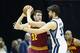 MEMPHIS, TN - MARCH 01: Marc Gasol #33 of the Memphis Grizzlies defends Spencer Hawes #32 of the Cleveland Cavaliers during the game at FedExForum on March 1, 2014 in Memphis, Tennessee. NOTE TO USER: User expressly acknowledges and agrees that, by dow