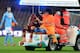 NAPLES, ITALY - MARCH 09: Kevin Strootman of Roma goes off injured during the Serie A match between SSC Napoli and AS Roma at Stadio San Paolo on March 9, 2014 in Naples, Italy. (Photo by Giuseppe Bellini/Getty Images)