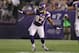 Dec 9, 2012; Minneapolis, MN, USA; Minnesota Vikings defensive end Everson Griffen (97) celebrates a sack against the Chicago Bears at the Metrodome. The Vikings defeated the Bears 21-14. Mandatory Credit: Brace Hemmelgarn-USA TODAY Sports