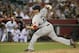 Jul 6, 2013; Anaheim, CA, USA; Boston Red Sox relief pitcher Andrew Bailey (40) pitches during the ninth inning against the Los Angeles Angels at Angel Stadium. Mandatory Credit: Richard Mackson-USA TODAY Sports