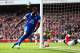 LONDON, ENGLAND - MARCH 08: Romelu Lukaku of Everton celebrates after scoring a goal to level the scores at 1-1 during the FA Cup Quarter-Final match between Arsenal and Everton at Emirates Stadium on March 8, 2014 in London, England. (Photo by Paul Gil